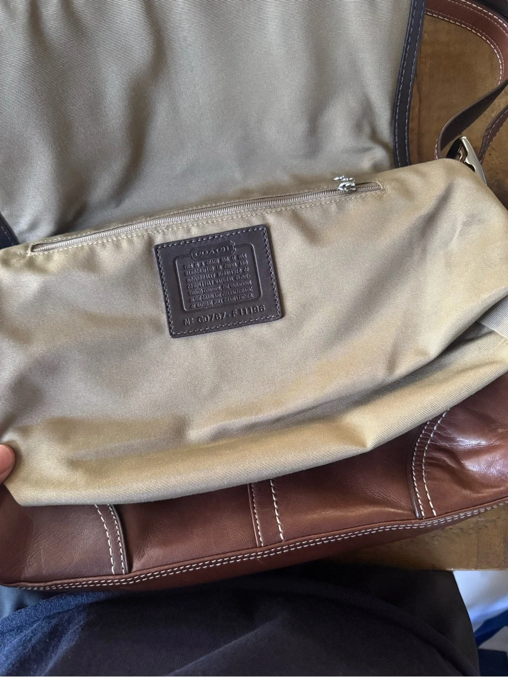 Vintage Coach Hamptons Buckle Flap Bag